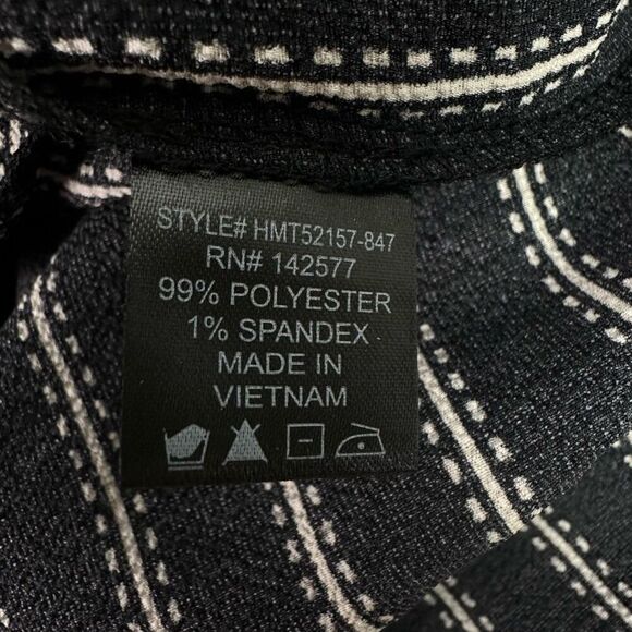 HAUTE MONDE Women’s Blouse Small Button Front Long Sleeve Stripe - Picture 7 of 8